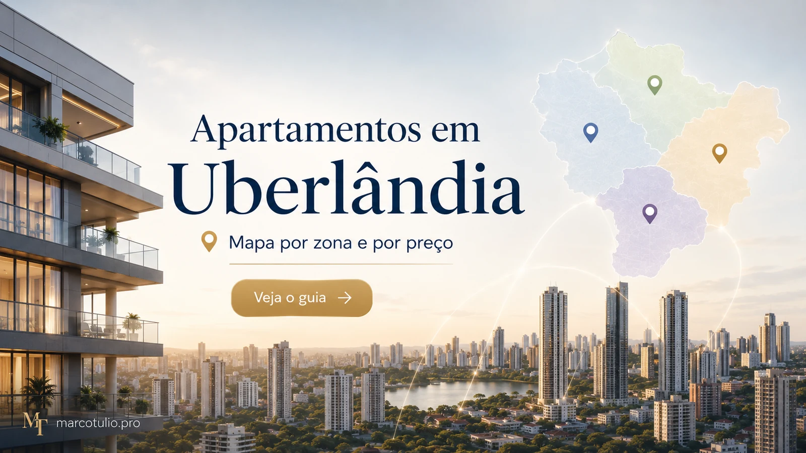 Apartamentos em Uberlândia: o mapa por zona e por preço