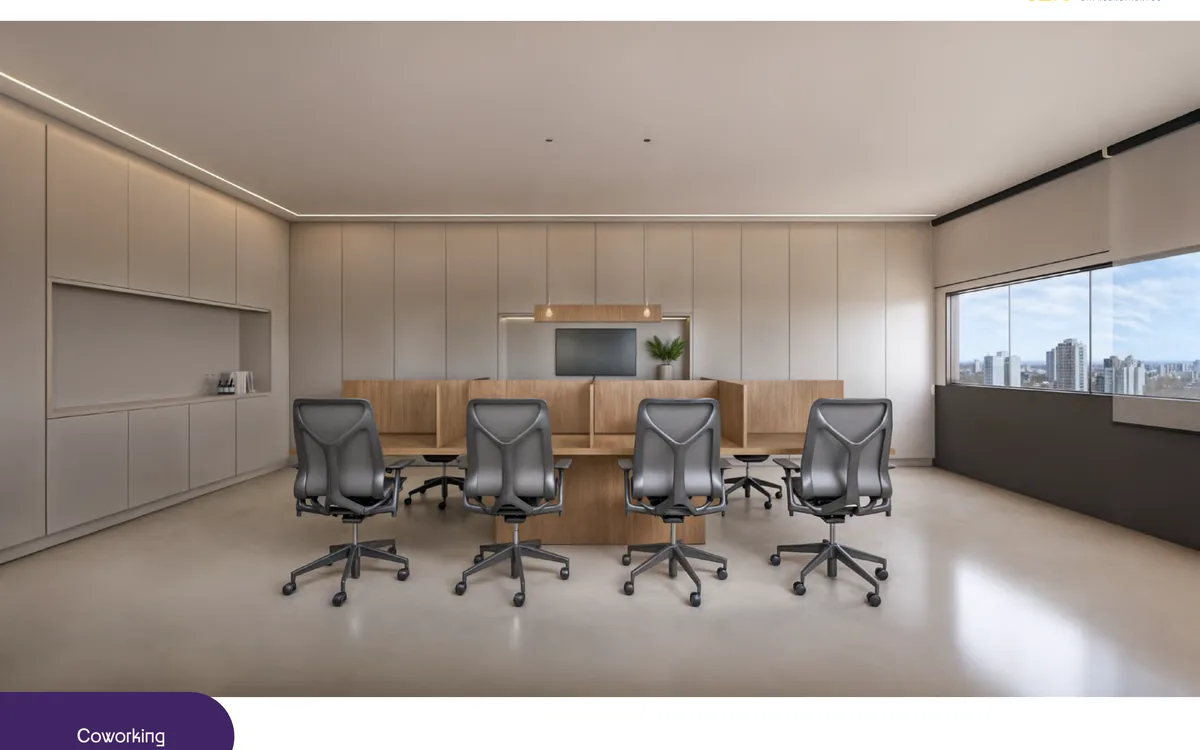 Coworking no rooftop do Opção Studios Campus, Umuarama, Uberlândia