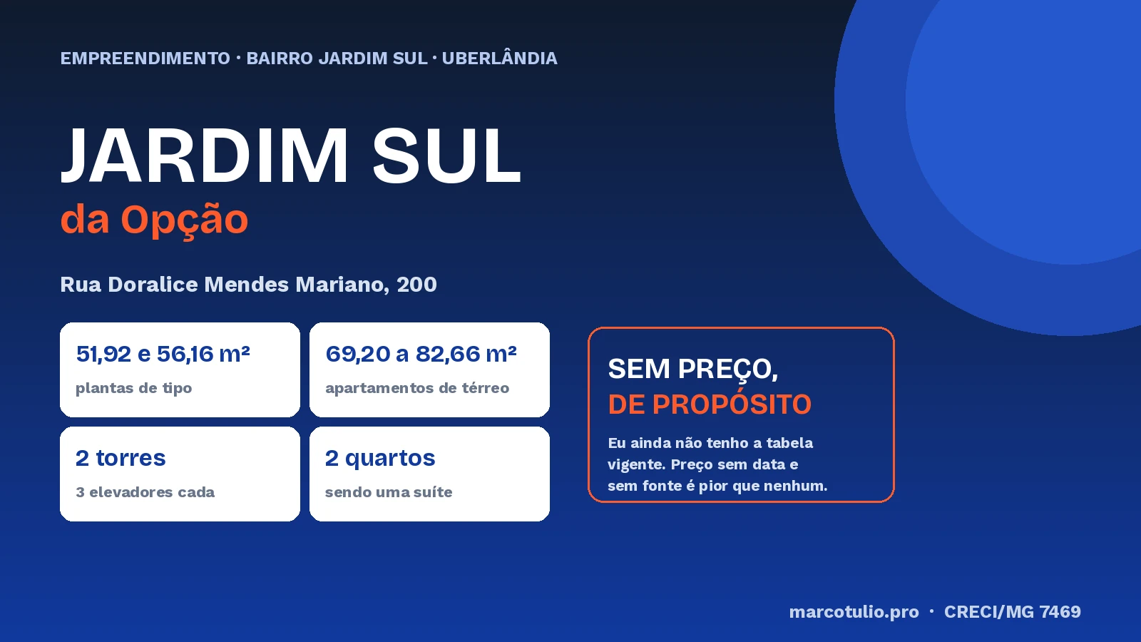 Jardim Sul, da Opção, na Rua Doralice Mendes Mariano, 200, Uberlândia: 2 torres, 2 quartos com suíte de 51,92 e 56,16 m²