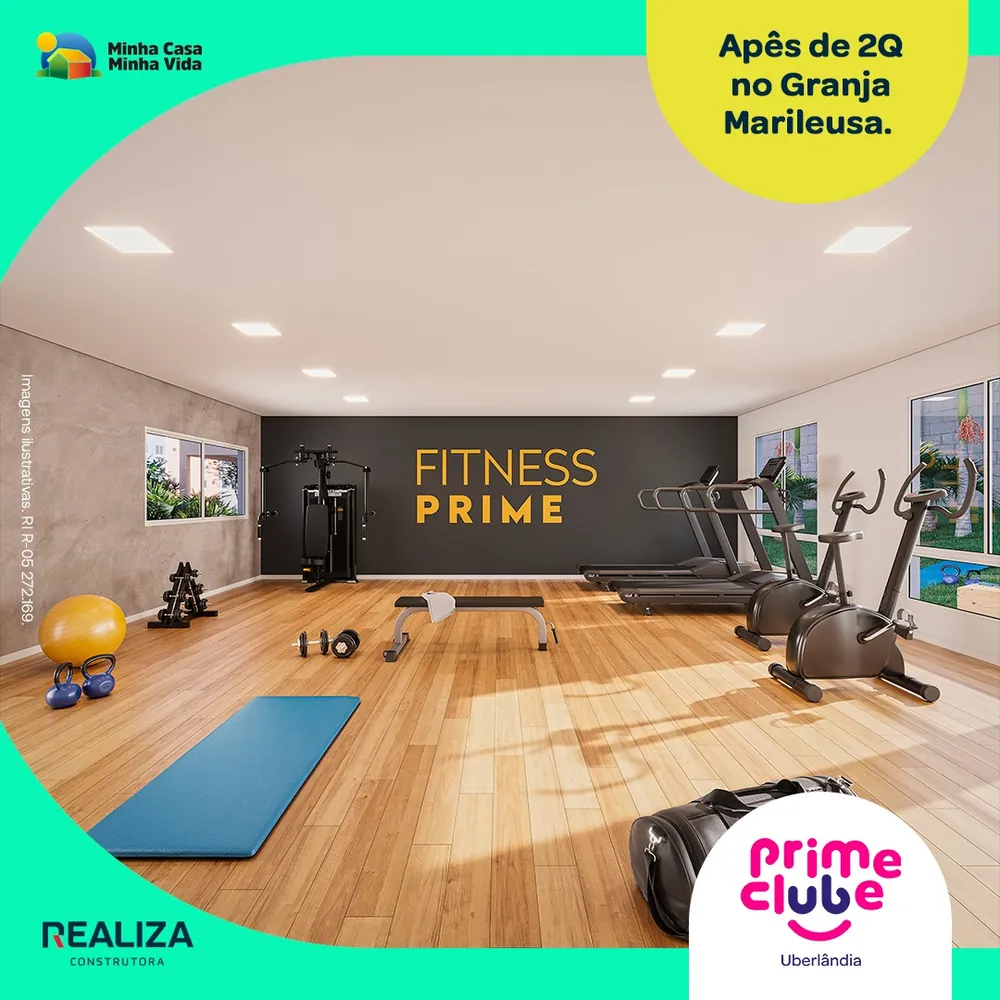 Academia Fitness Prime do condomínio Prime Clube em Uberlândia