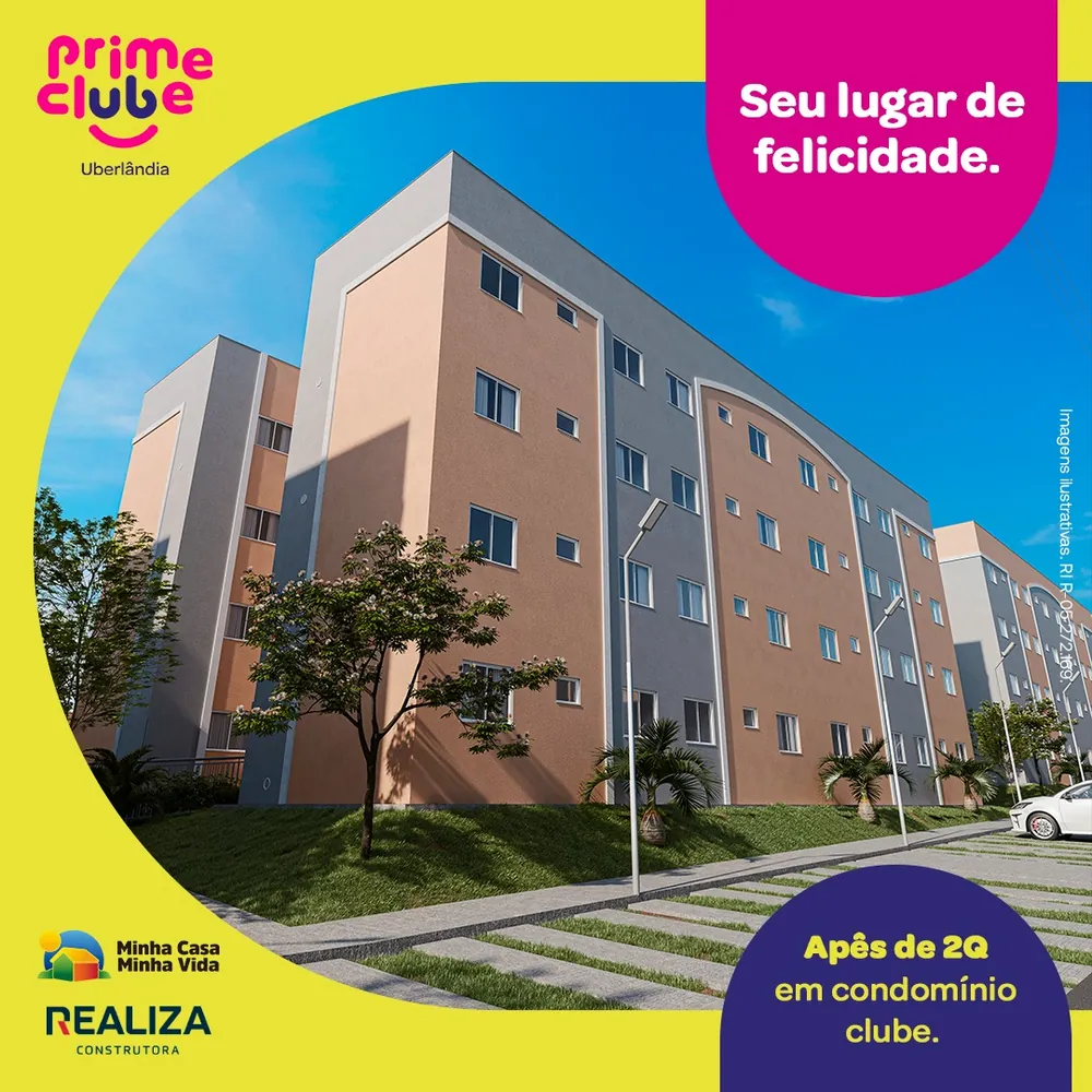 Fachada do Prime Clube, condomínio clube da Realiza no Granja Marileusa em Uberlândia