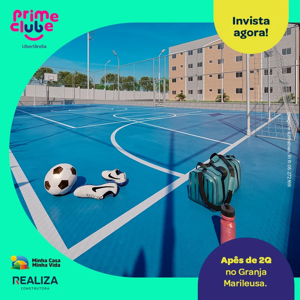 Quadra poliesportiva do Prime Clube no Granja Marileusa, Uberlândia