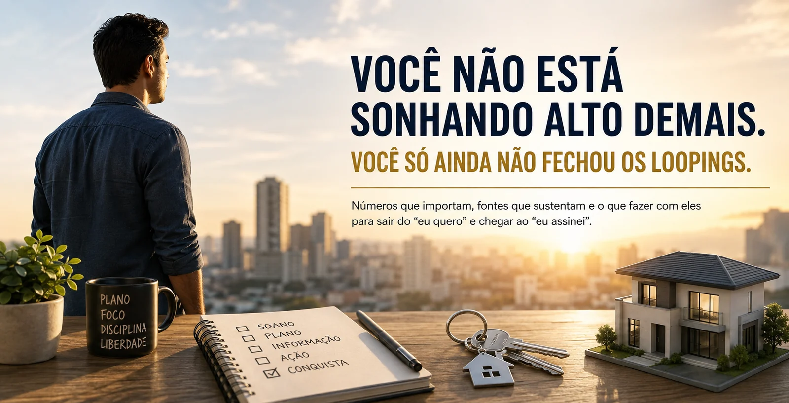 Você não está sonhando alto demais, você só ainda não fechou os loopings: capa do paper sobre o primeiro imóvel em 2026