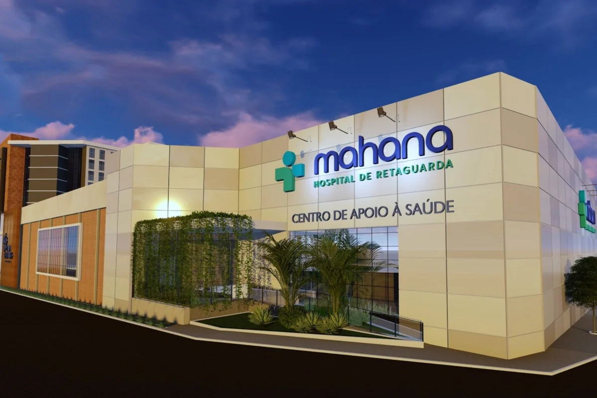 Render do Mahana, hospital de retaguarda e centro de apoio à saúde do complexo Vila Osvaldo