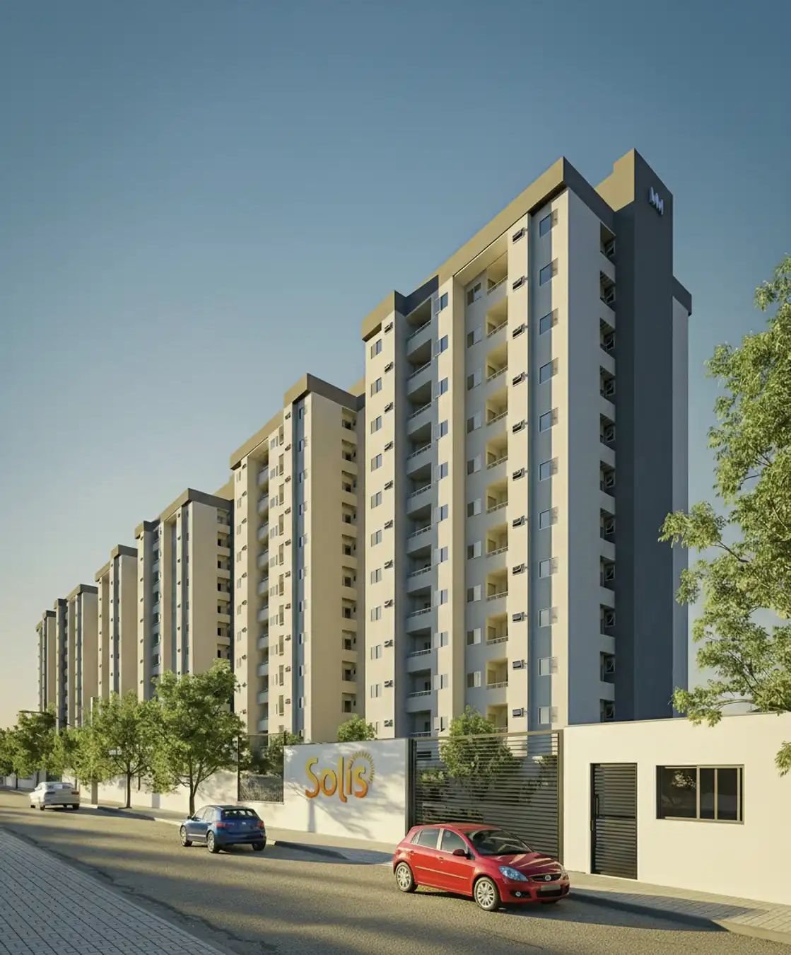 Fachada do Solis Residence, empreendimento da Rummo no bairro Morumbi em Uberlândia